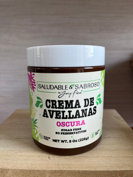 Crema de avellanas oscura